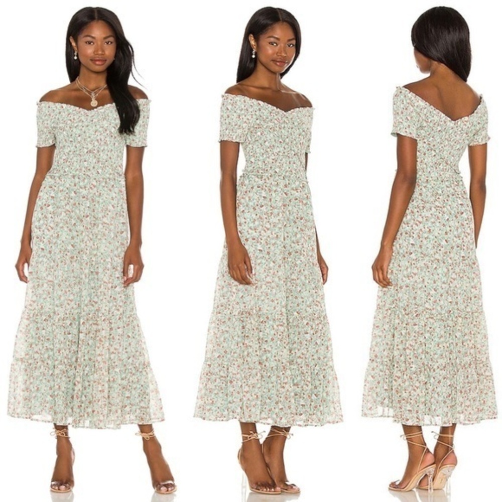 BB Dakota Joie De Vivre Dress in Light Sage Size Medium